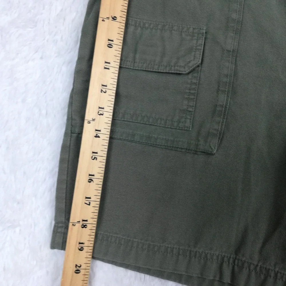 Gander Mountain‎ Mens Cargo Utility Shorts 8 Pocket Army Green Hiking Trail 34